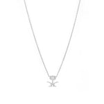 Load image into Gallery viewer, Saudi Emblem Rose Gold Necklace - White - HIBA JABER

