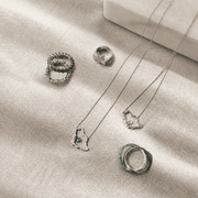 Saudi Map Heart Emerald Necklace - Saudi National Day - HIBA JABER