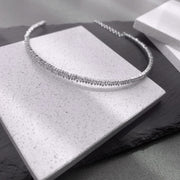 Scattered Baguette Flexi Necklace/ 2.8cts - HIBA JABER