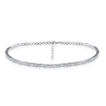 Load image into Gallery viewer, Scattered Baguette Flexi Necklace/ 2.8cts - HIBA JABER
