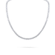 Scattered Baguette Tennis Necklace 11ct - HIBA JABER