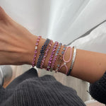 Load image into Gallery viewer, Scattered Multi Sized Blue Sapphire Bracelet - HIBA JABER
