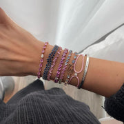 Scattered Multi Sized Blue Sapphire Bracelet - HIBA JABER