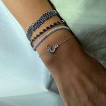 Load image into Gallery viewer, Scattered Multi Sized Blue Sapphire Bracelet - HIBA JABER
