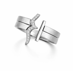 Load image into Gallery viewer, Signature H - Thick Duo Rings - HIBA JABER