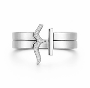 Signature H - Thick Duo Rings - HIBA JABER