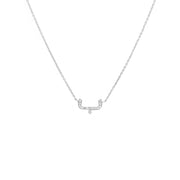 Single Initial Chain Necklace Set In Diamonds - HIBA JABER