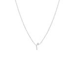 Load image into Gallery viewer, Single Initial Chain Necklace Set In Diamonds - HIBA JABER
