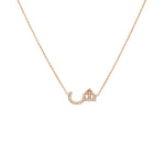 Load image into Gallery viewer, Single Initial Chain Necklace Set In Diamonds - HIBA JABER
