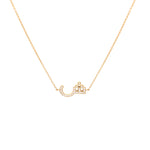 Load image into Gallery viewer, Single Initial Chain Necklace Set In Diamonds - HIBA JABER
