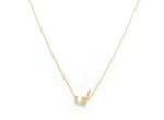 Load image into Gallery viewer, Single Initial Chain Necklace Set In Diamonds - HIBA JABER
