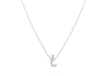 Load image into Gallery viewer, Single Initial Chain Necklace Set In Diamonds - HIBA JABER
