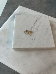 Single Initial Earring Set in Diamonds - HIBA JABER