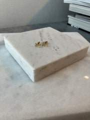 Single Initial Earring Set in Diamonds - HIBA JABER