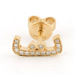 Load image into Gallery viewer, Single Initial Earring Set in Diamonds | One Piece - HIBA JABER