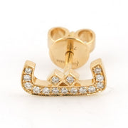 Single Initial Earring Set in Diamonds | One Piece - HIBA JABER