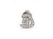Single Initial Earring - With Diamonds/ Single Piece - HIBA JABER