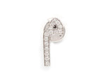 Load image into Gallery viewer, Single Initial Earring - With Diamonds/ Single Piece - HIBA JABER
