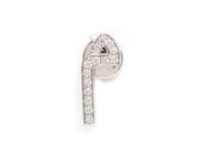 Single Initial Earring - With Diamonds/ Single Piece - HIBA JABER