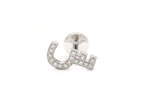 Load image into Gallery viewer, Single Initial Earring - With Diamonds/ Single Piece - HIBA JABER

