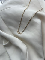 Load image into Gallery viewer, Single Initial Necklace in Bold Chain - Set in Diamonds - HIBA JABER
