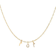 Single Initial Pendant | Set in Diamonds - HIBA JABER