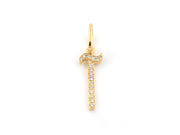 Single Initial Pendant | Set in Diamonds - HIBA JABER