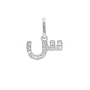 Single Initial Pendant | Set in Diamonds - HIBA JABER