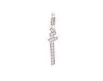 Load image into Gallery viewer, Single Initial Pendant | Set in Diamonds - HIBA JABER
