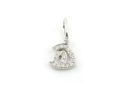 Single Initial Pendant | Set in Diamonds - HIBA JABER