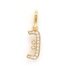Load image into Gallery viewer, Single Initial Pendant | Set in Diamonds - HIBA JABER
