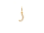 Single Initial Pendant | Set in Diamonds - HIBA JABER