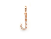Single Initial Pendant | Set in Diamonds - HIBA JABER