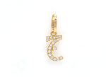 Load image into Gallery viewer, Single Initial Pendant | Set in Diamonds - HIBA JABER
