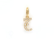 Single Initial Pendant | Set in Diamonds - HIBA JABER