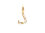 Single Initial Pendant | Set in Diamonds - HIBA JABER
