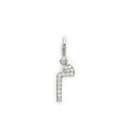 Single Initial Pendant | Set in Diamonds - HIBA JABER