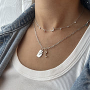 Single Initial Pendant | Set in Diamonds - HIBA JABER