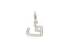 Load image into Gallery viewer, Single Initial Pendant | Set in Diamonds - HIBA JABER
