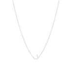 Load image into Gallery viewer, Single Initial Plain Chain Necklace - HIBA JABER
