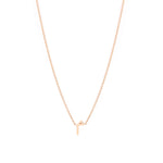 Load image into Gallery viewer, Single Initial Plain Chain Necklace - HIBA JABER
