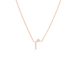 Load image into Gallery viewer, Single Initial Plain Chain Necklace - HIBA JABER
