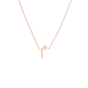 Single Initial Plain Chain Necklace - HIBA JABER