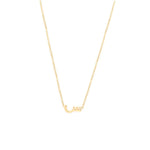 Load image into Gallery viewer, Single Initial Plain Chain Necklace - HIBA JABER
