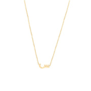 Single Initial Plain Chain Necklace - HIBA JABER