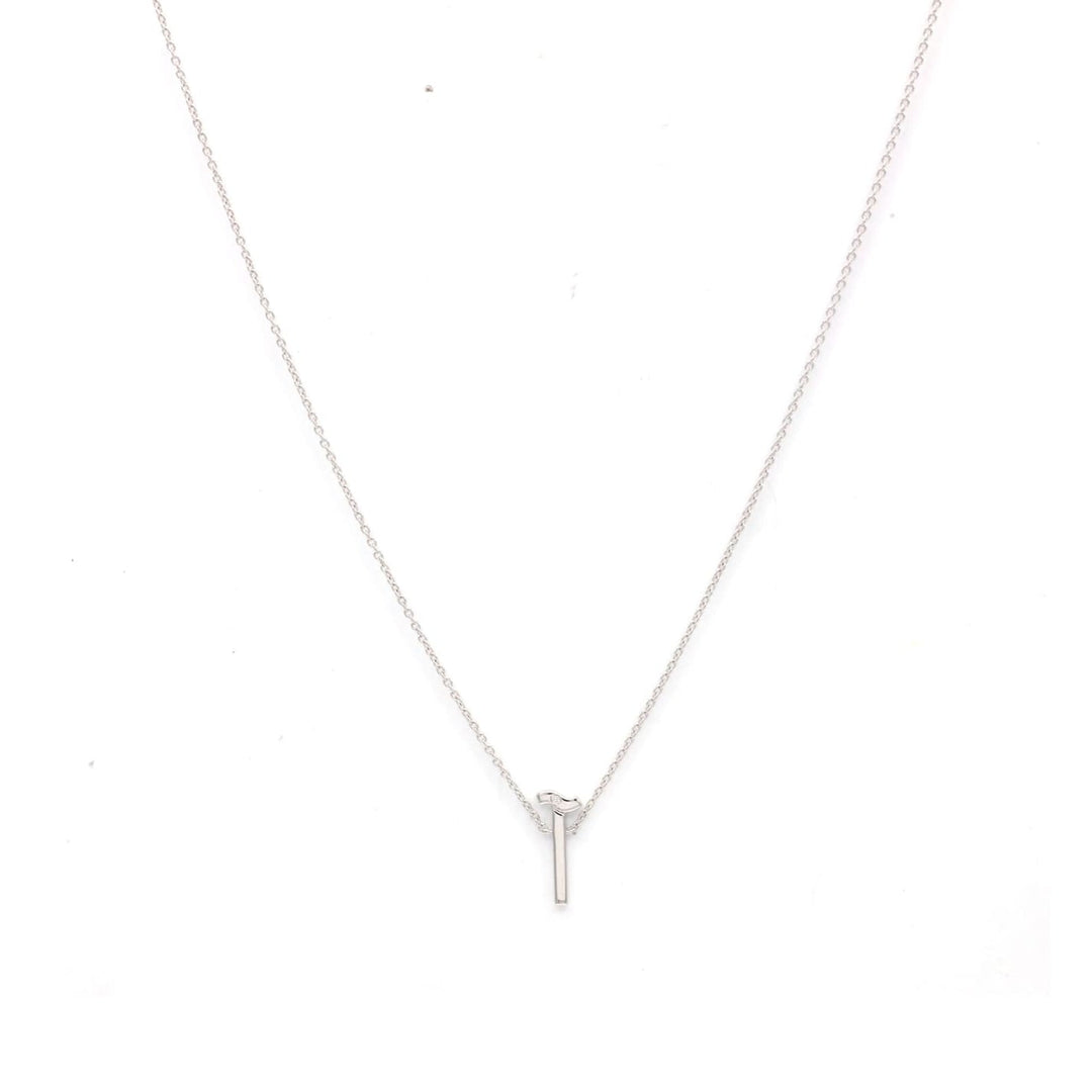 Single Initial Plain Chain Necklace - HIBA JABER