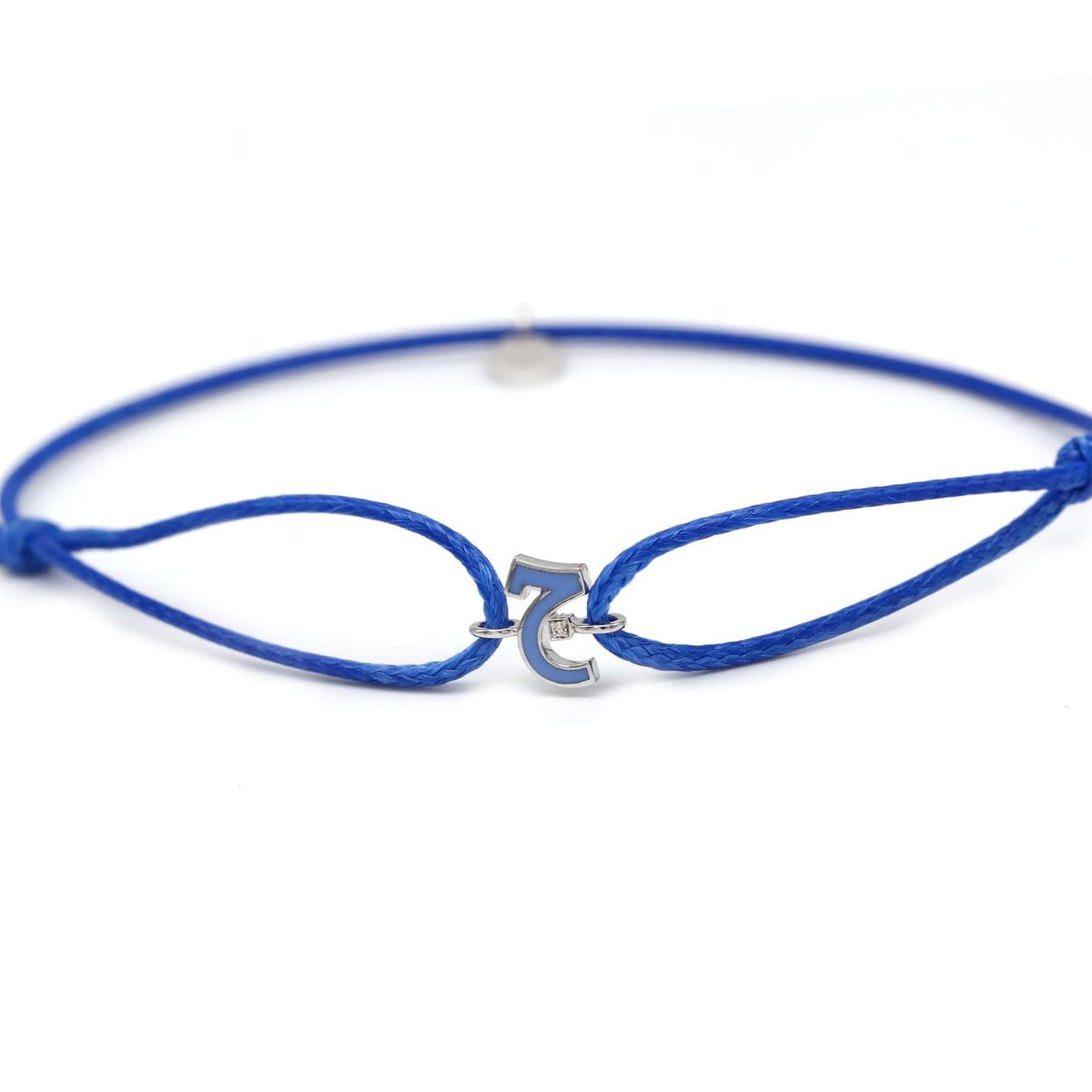 Single Initial Thread Bracelet- Enamel – HIBA JABER