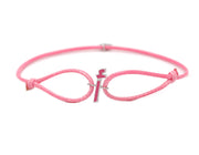 Single Initial Thread Bracelet - Enamel - HIBA JABER