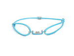 Load image into Gallery viewer, Single Initial Thread Bracelet - Enamel - HIBA JABER
