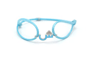 Single Initial Thread Bracelet - Enamel - HIBA JABER